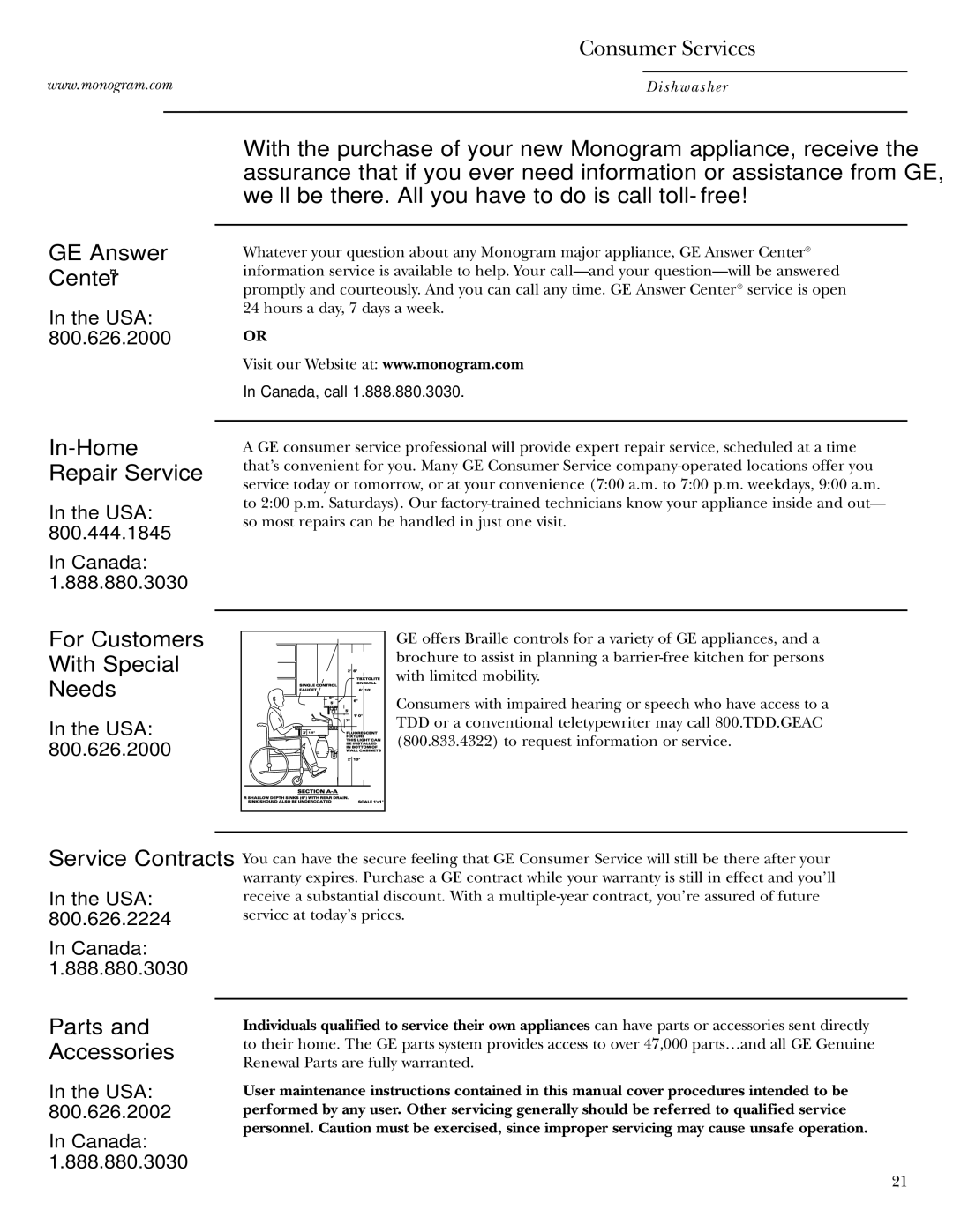 GE zbd6800k owner manual GE Answer Center 