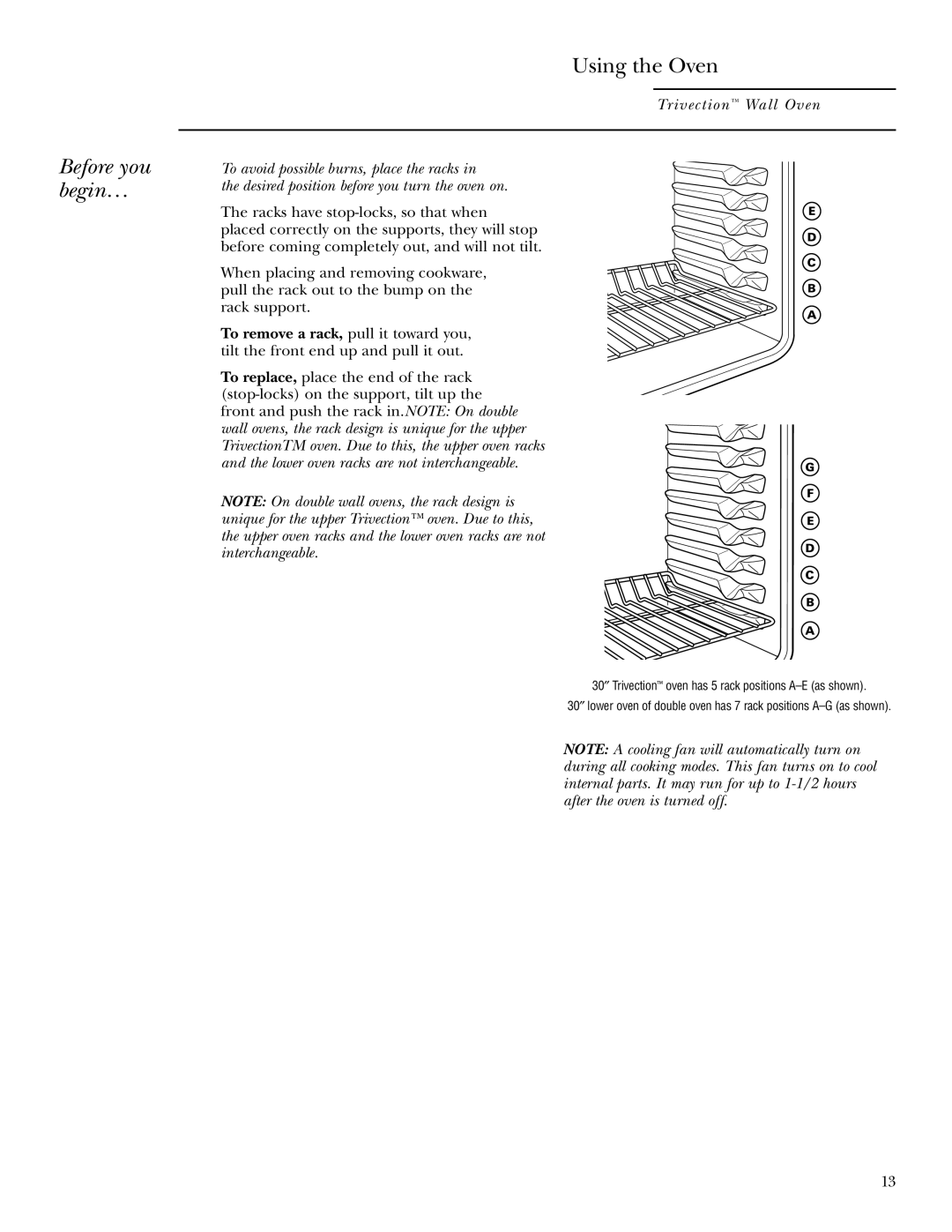 GE ZET3058, ZET3038 owner manual Using the Oven, Before you begin… 