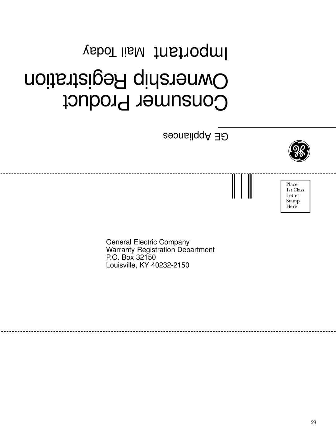 GE ZGG48L40, ZGG48N31, ZGG48N30, ZGG48L30, ZGG48L42, ZGG36N21, ZGG36N20, ZGG48L31 Registration Ownership Product Consumer 