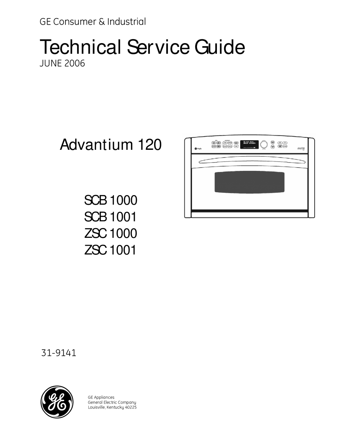 GE ZSC 1000, ZSC 1001, SCB 1001, SCB 1000 manual Technical Service Guide 