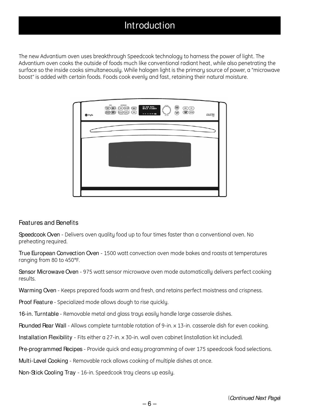 GE SCB 1001, ZSC 1001, ZSC 1000, SCB 1000 manual Introduction, Features and Beneﬁts 