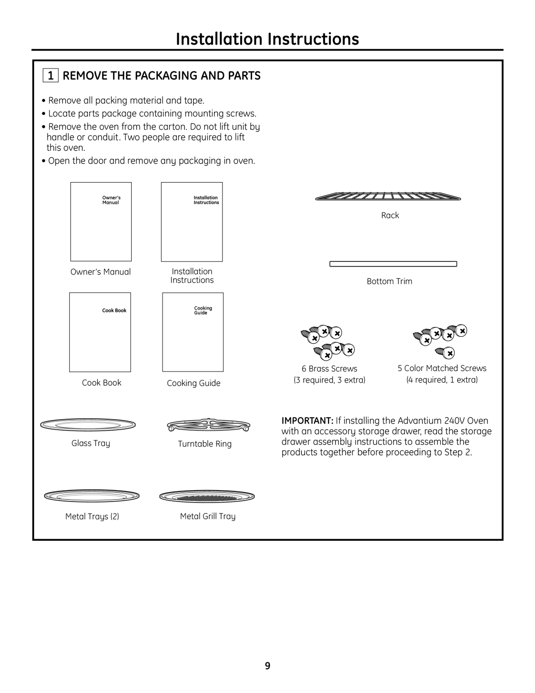 GE PSB2201, ZSC2201, ZSC2200, ZSC2202, PSB2200 installation instructions Installation Instructions 