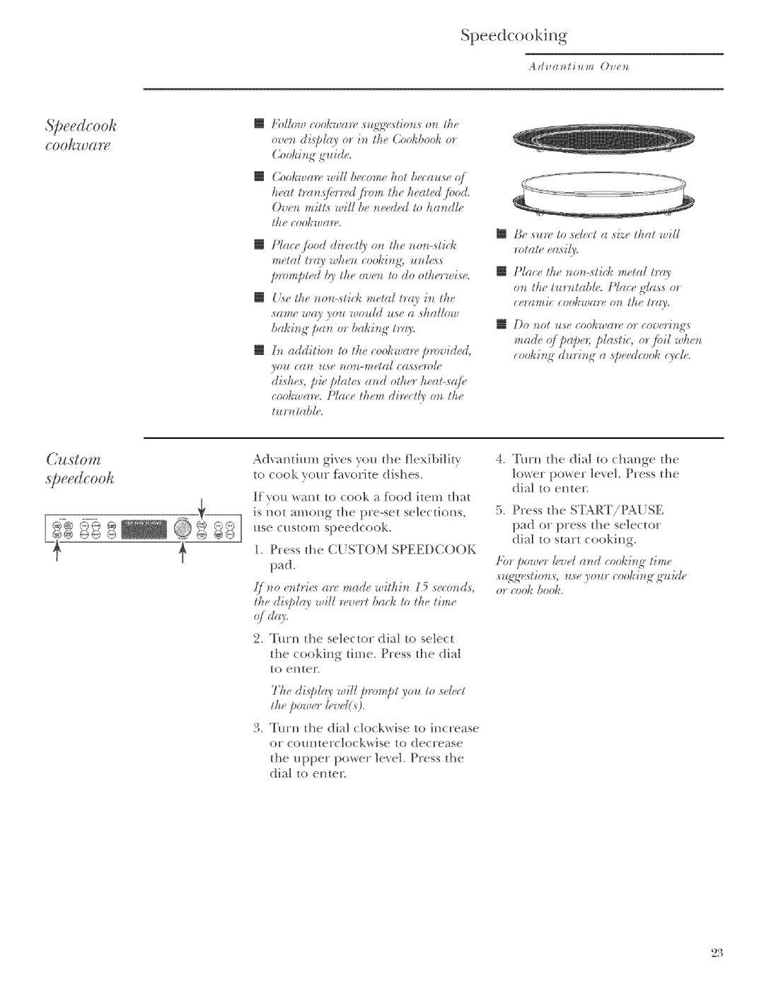 GE ZSCIO01, ZSCIO00 manual Speedcoot 