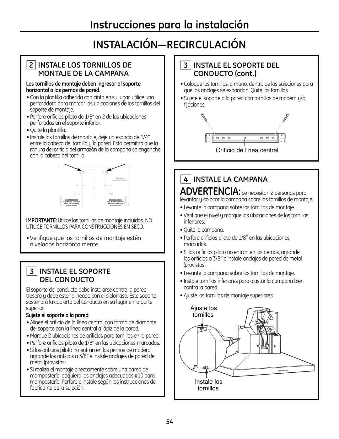 GE ZV830 manual Pencil Line Indicating 