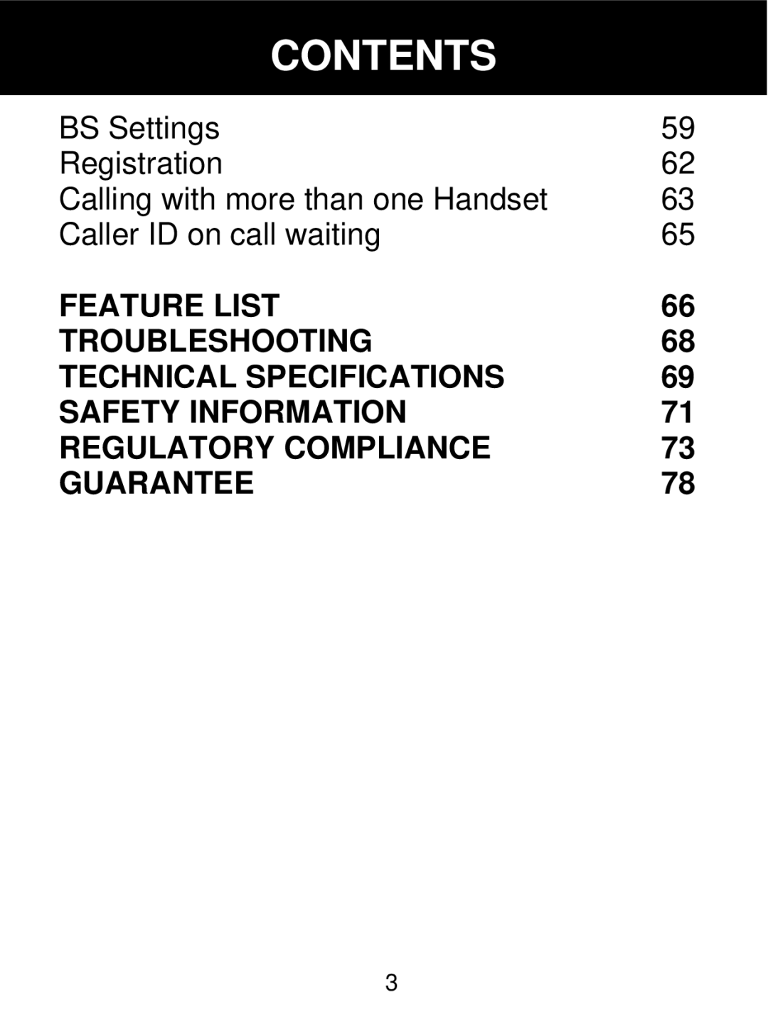 Geemarc 350 manual Contents 