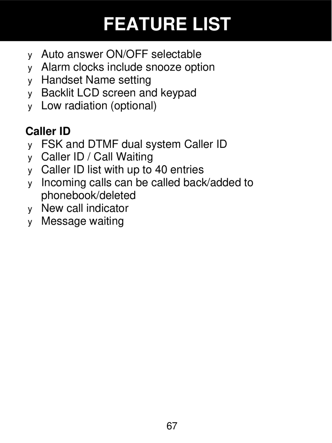 Geemarc 350 manual Caller ID 