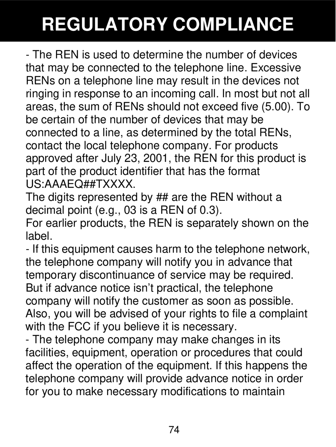 Geemarc 350 manual Regulatory Compliance 