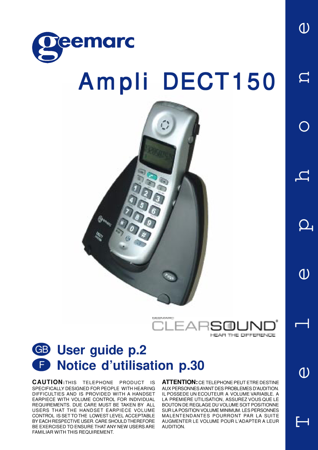 Geemarc Ampli DECT150 manual 