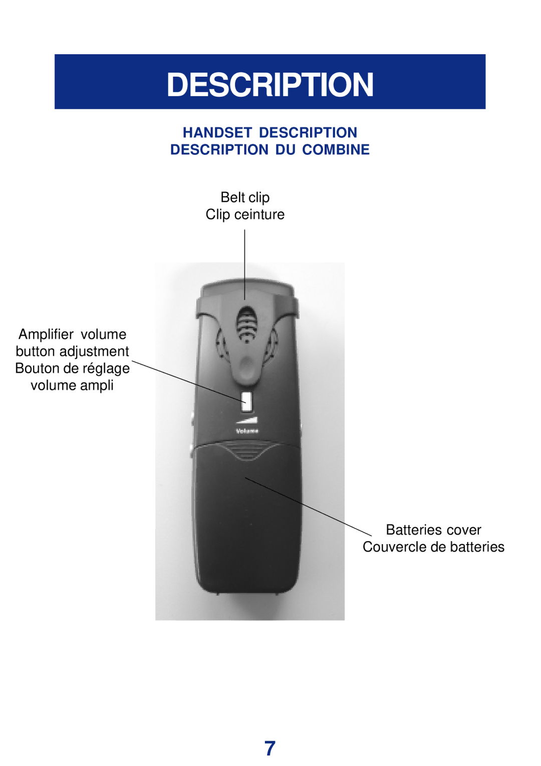 Geemarc Ampli DECT150 manual Description 