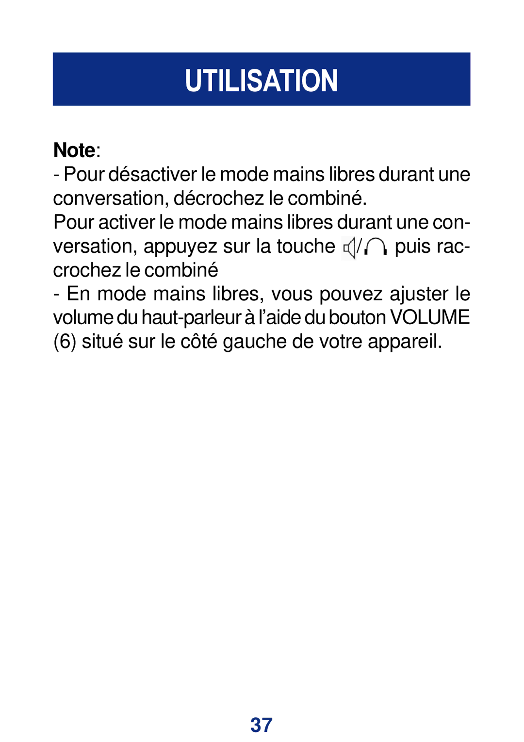 Geemarc CL200+ manual Situé sur le côté gauche de votre appareil 