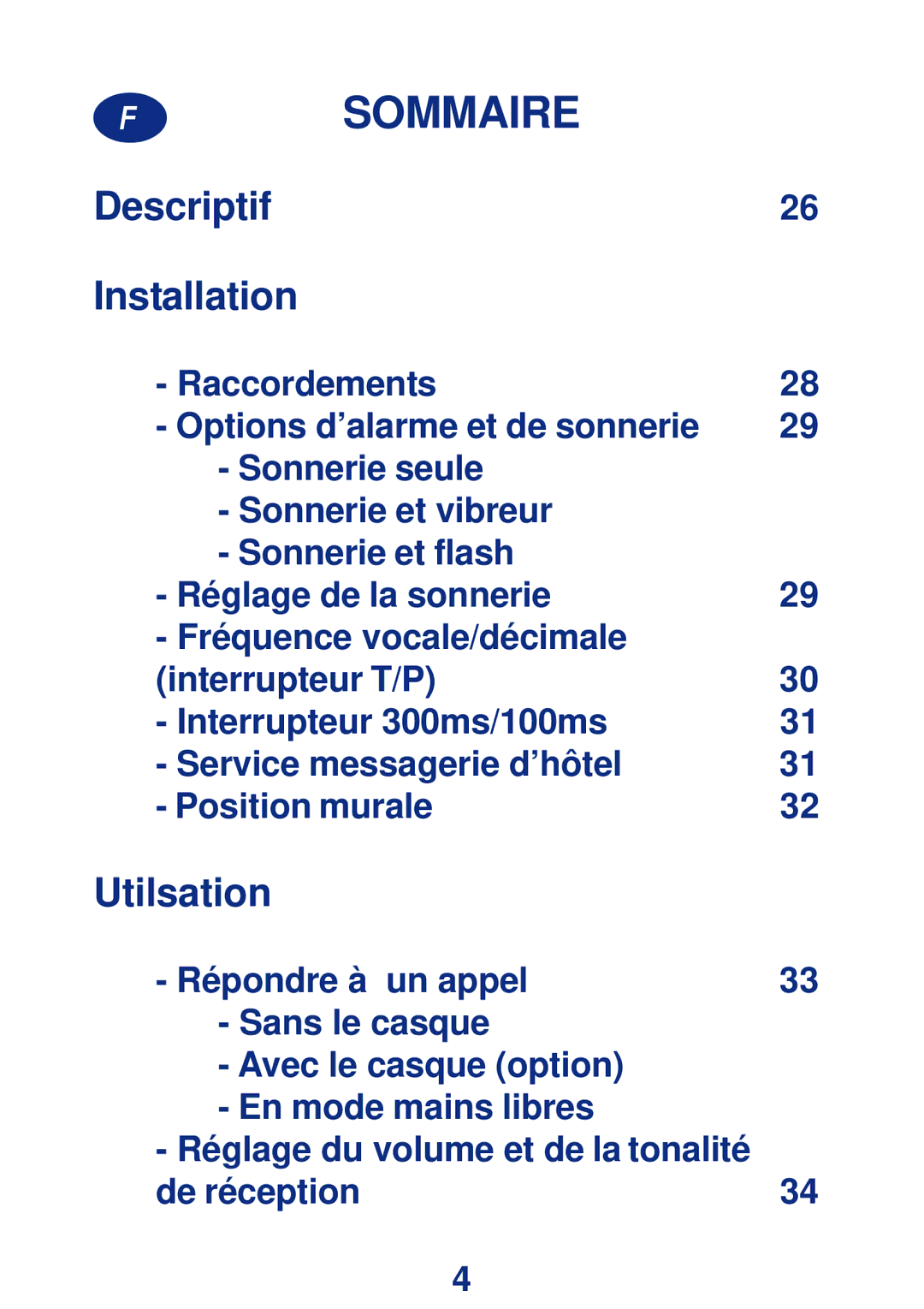 Geemarc CL200+ manual Sommaire 