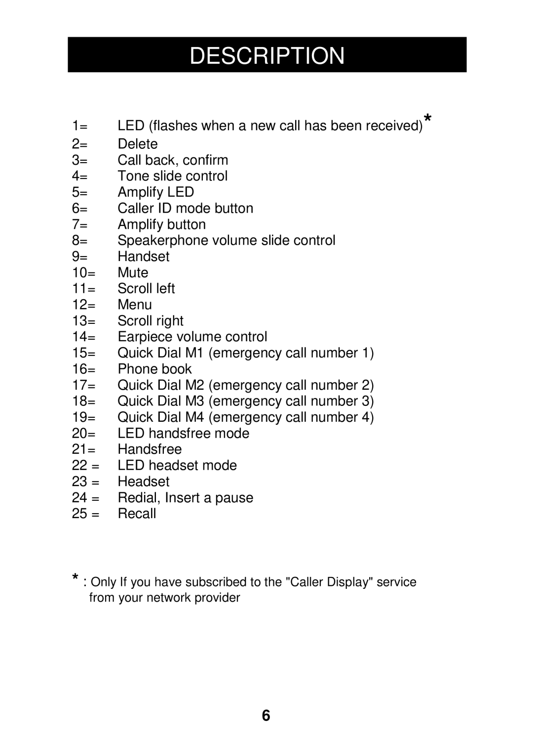 Geemarc CL330 manual LED flashes when a new call has been received 