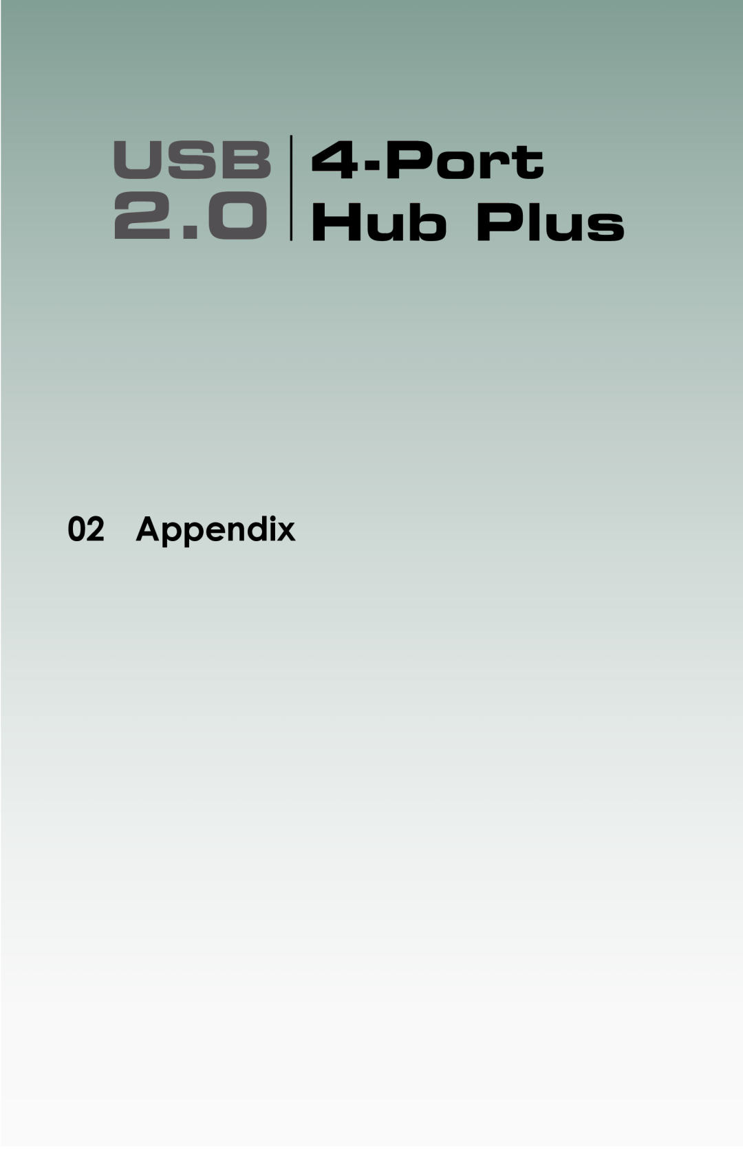 Gefen 144NP user manual Appendix, USB 4-Port 2.0 Hub Plus, page 
