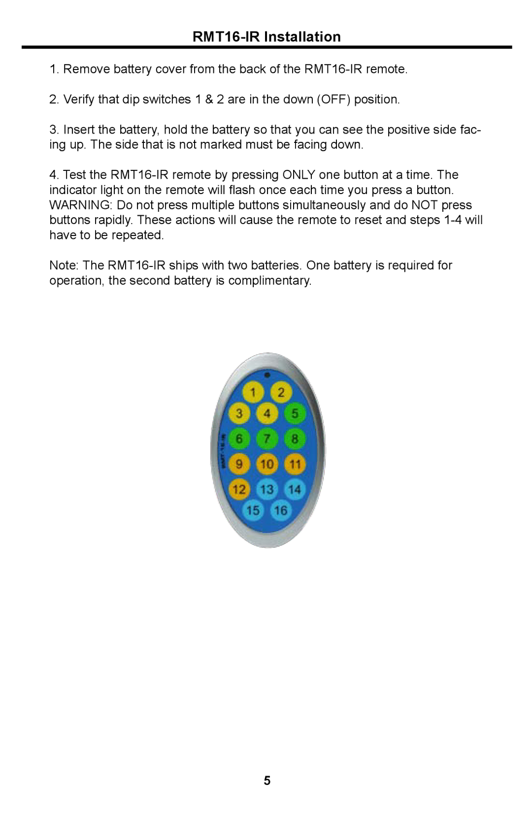 Gefen 4x4 DVI Matrix user manual RMT16-IR Installation 