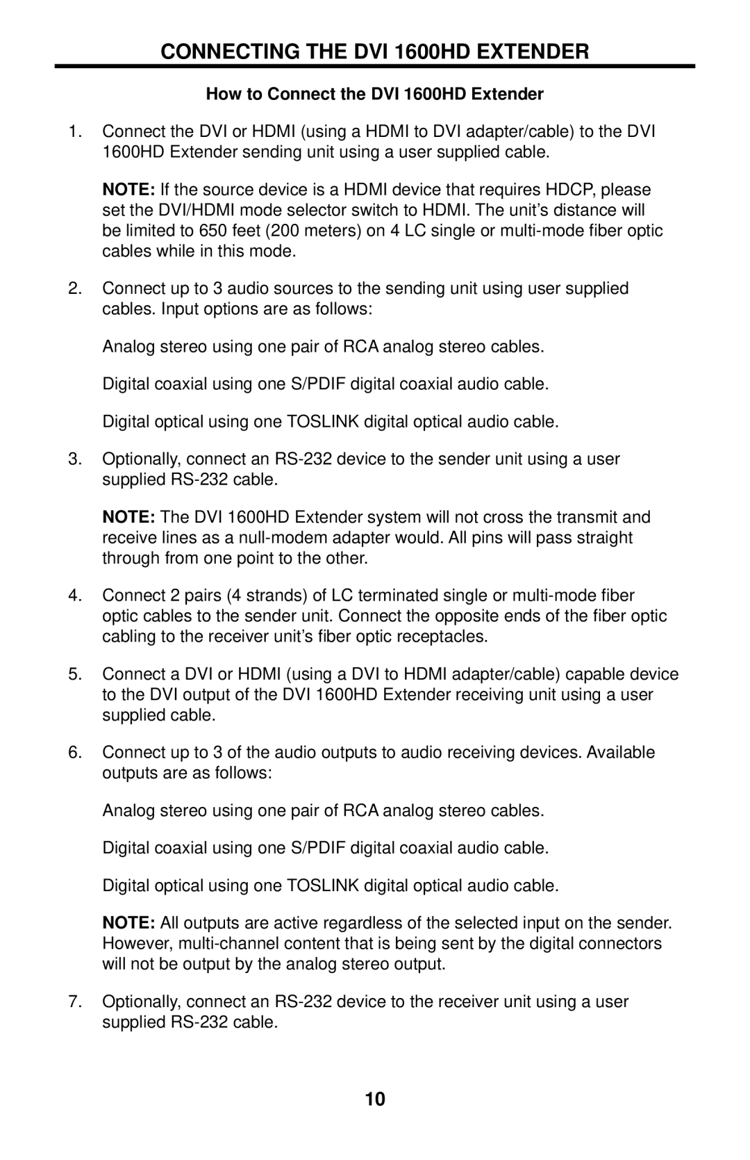 Gefen user manual Connecting the DVI 1600HD Extender, How to Connect the DVI 1600HD Extender 