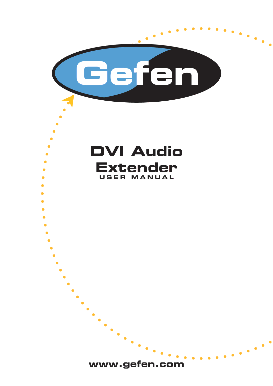 Gefen user manual DVI Audio Extender 