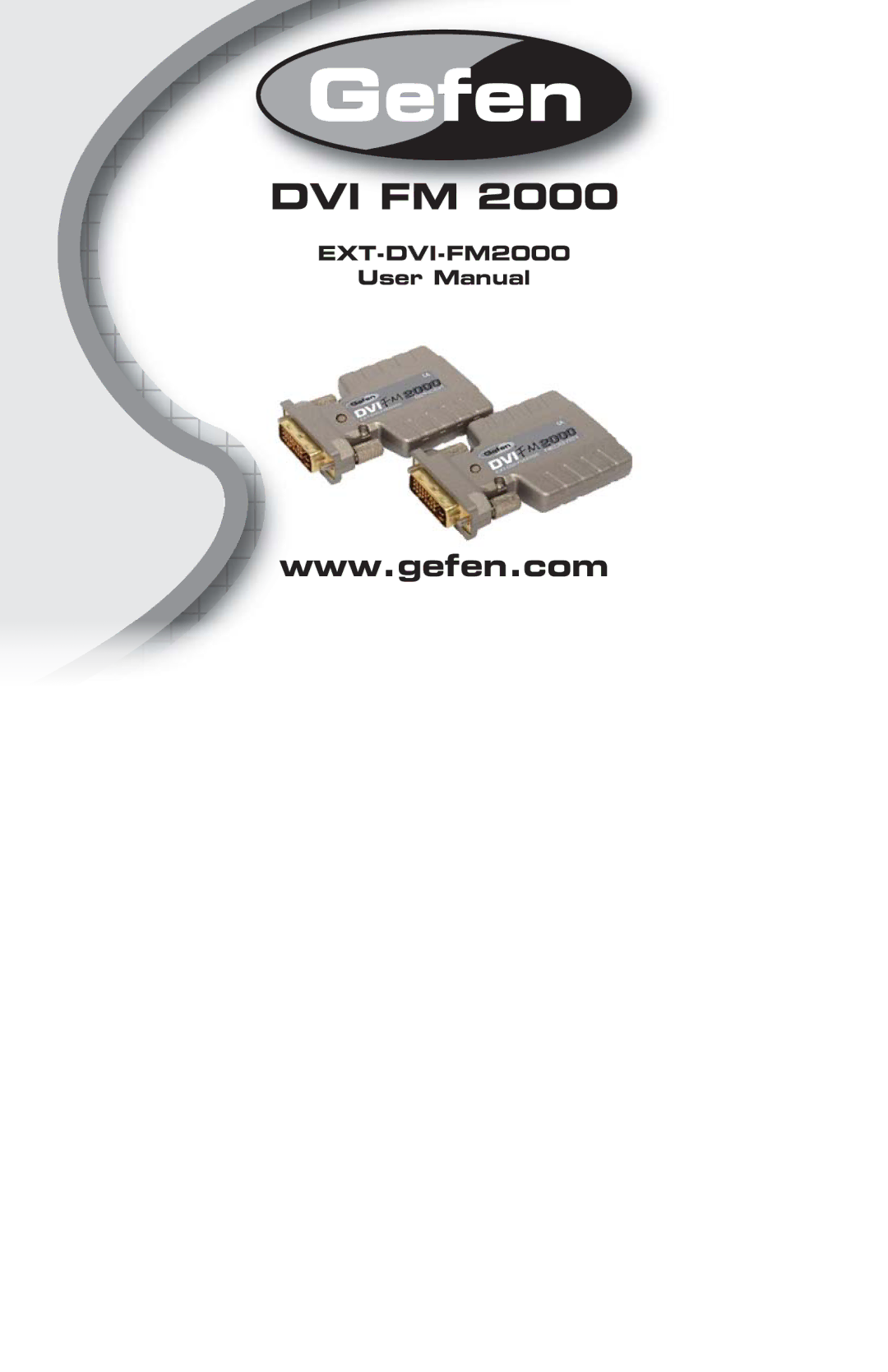 Gefen EXT-DVI-FM2000 user manual Dvi Fm 