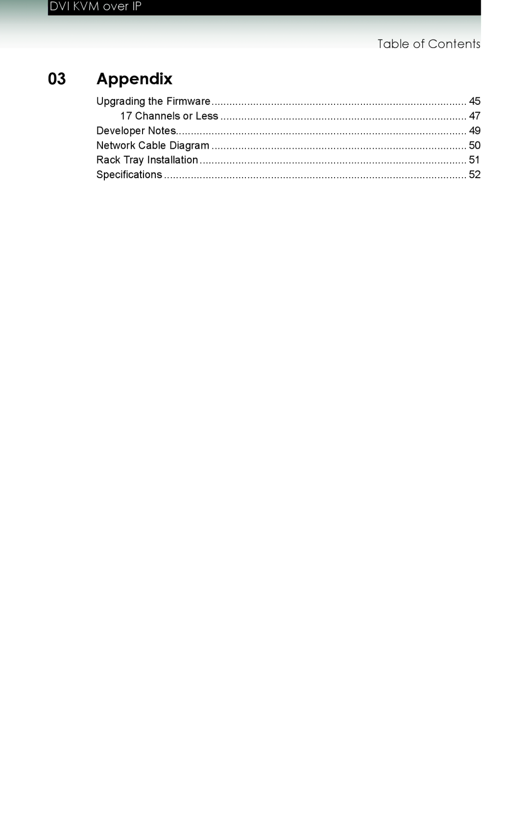 Gefen ext-dvikvm-lan user manual Appendix 