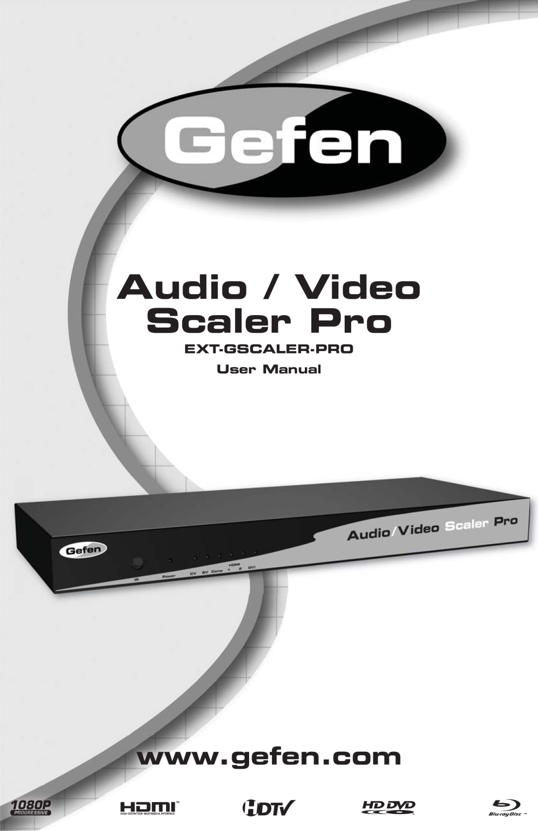 Gefen EXT-GSCALER-PRO user manual Audio / Video Scaler Pro 