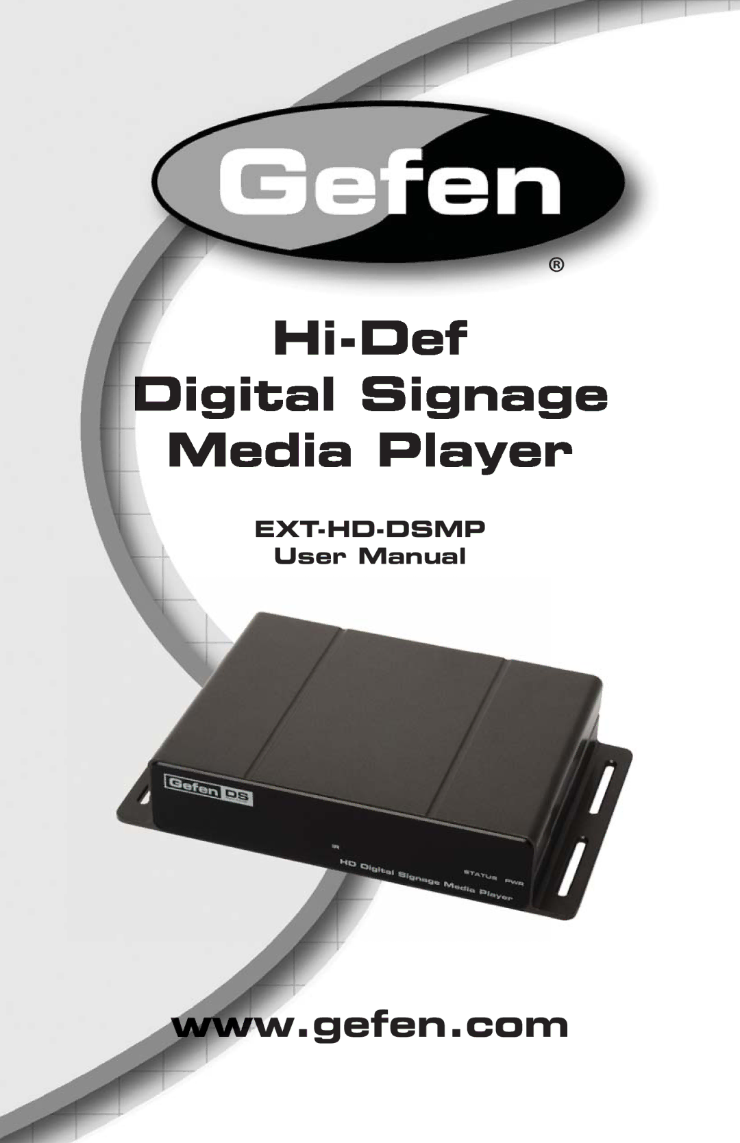 Gefen EXT-HD-DSMP user manual Ext-Hd-Dsmp 