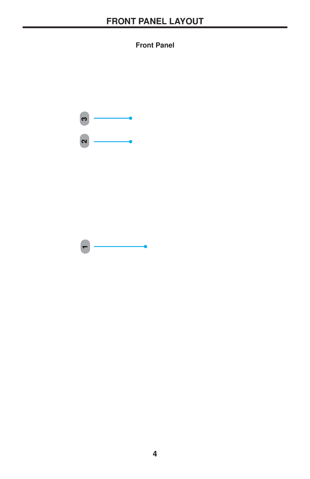 Gefen EXT-HD-DSMP user manual Front Panel Layout 