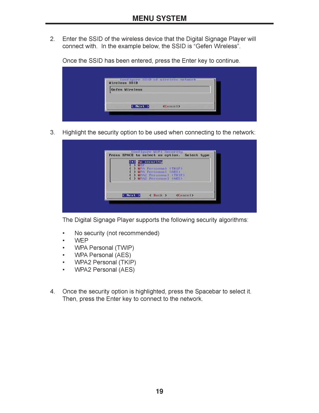 Gefen EXT-HD-DSWF manual Wep 