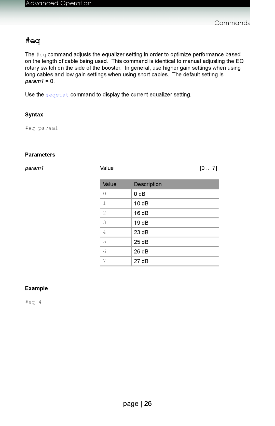 Gefen ext-hdboost-141 user manual #eq 