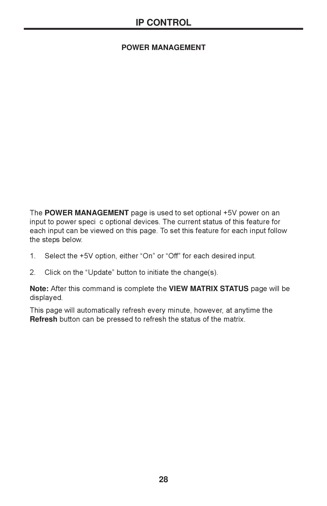 Gefen EXT-HDMI1.3-CAT6-4X user manual Power Management 