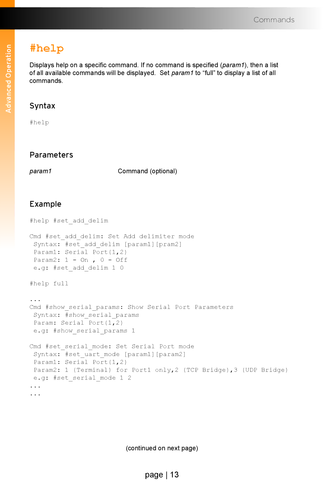 Gefen EXT-IP-2-RS2322 user manual #help, Example 