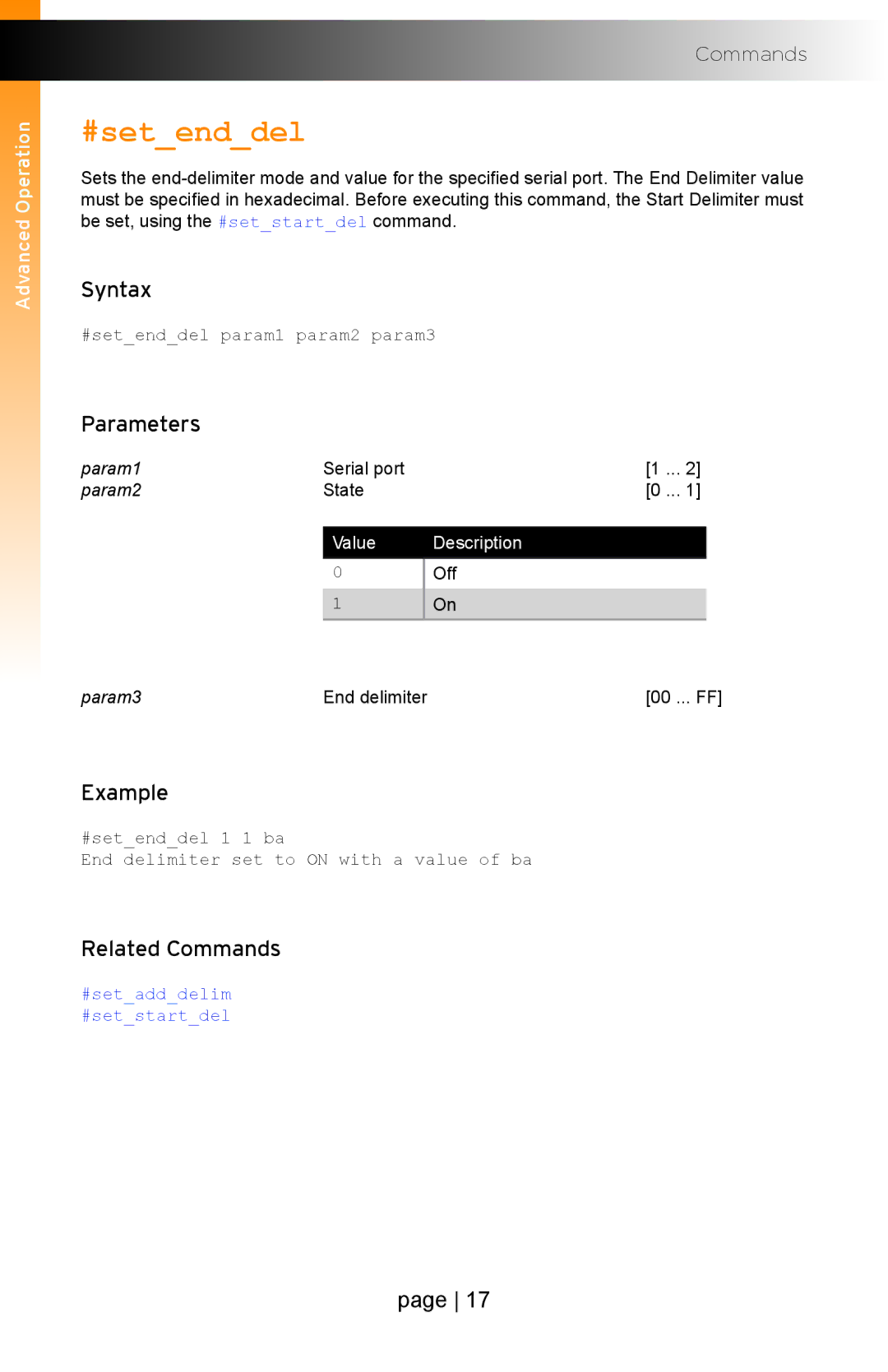 Gefen EXT-IP-2-RS2322 user manual #setenddel 