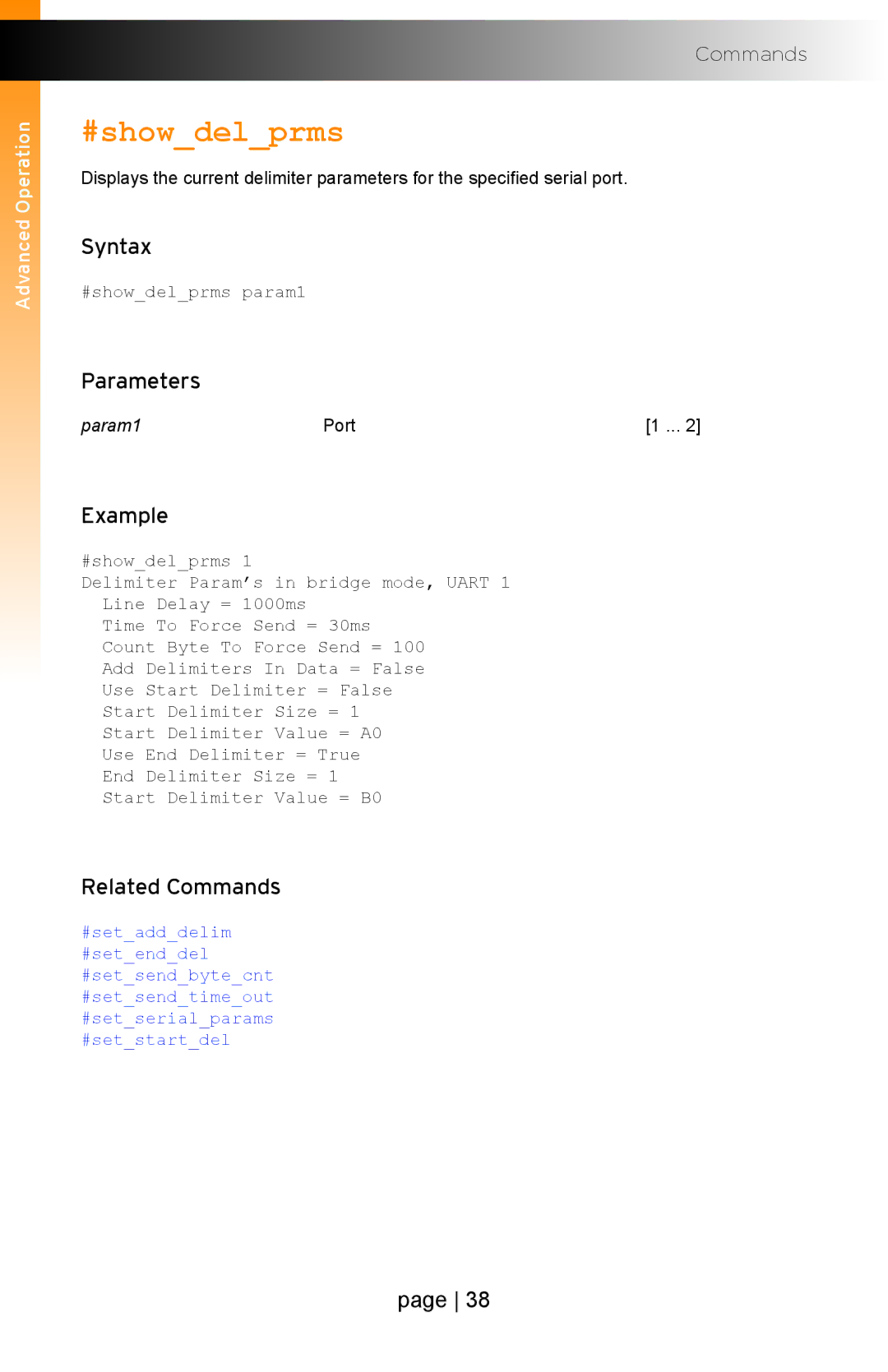 Gefen EXT-IP-2-RS2322 user manual #showdelprms 