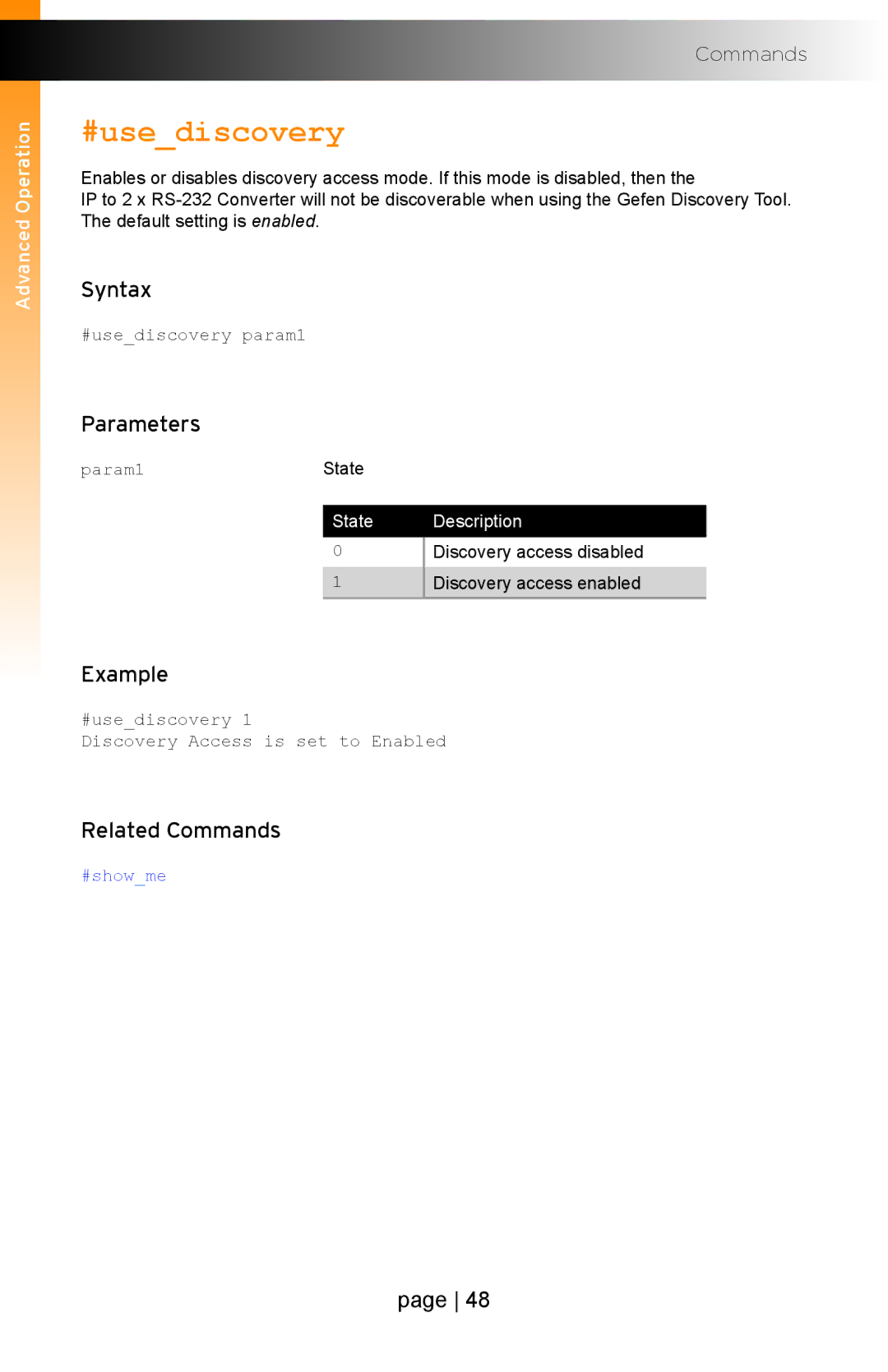 Gefen EXT-IP-2-RS2322 user manual #usediscovery 