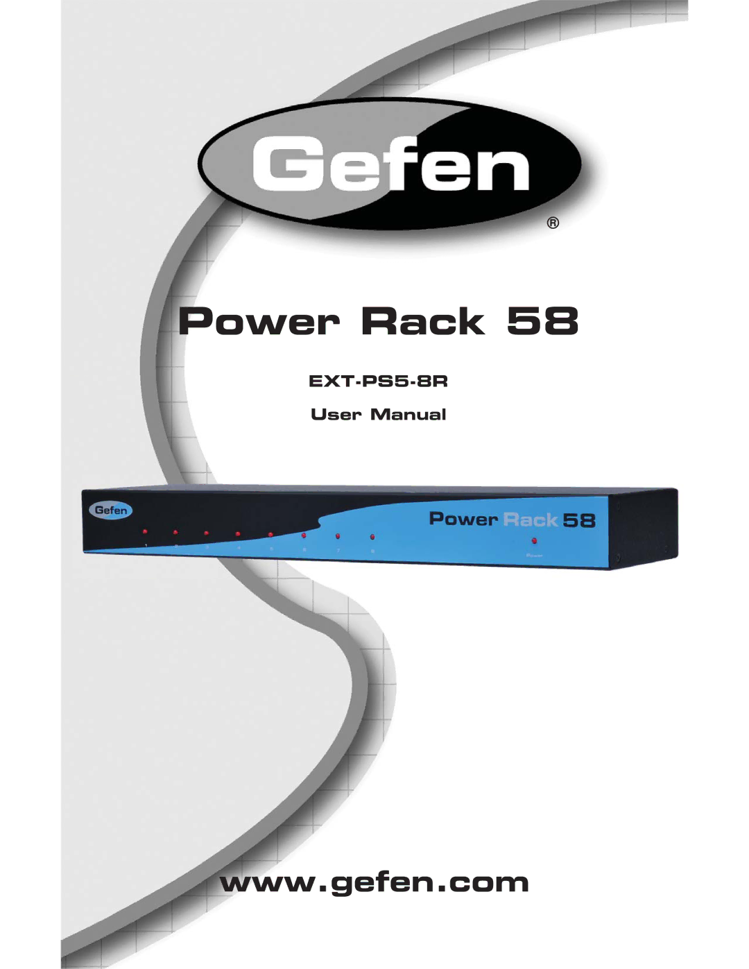 Gefen EXT-PS5-8R user manual Power Rack 