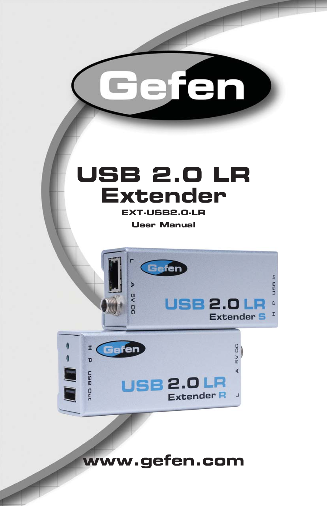 Gefen user manual EXT-USB2.0-LR User Manual, USB 2.0 LR Extender 