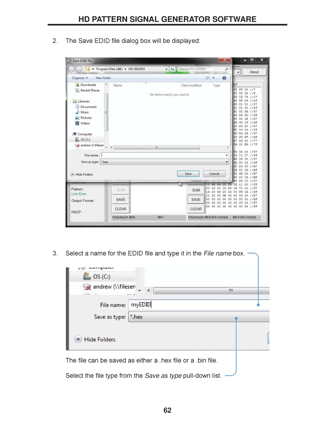 Gefen GTB-HD-SIGGEN user manual HD Pattern Signal Generator Software 