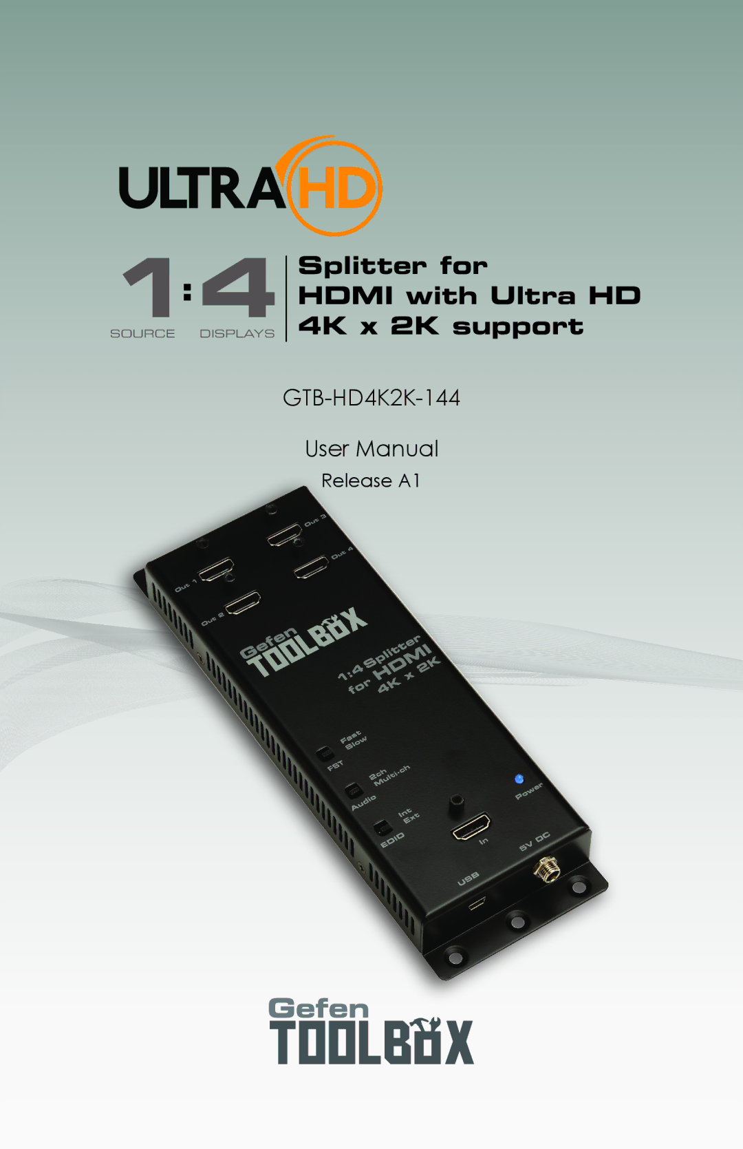 Gefen GTB-HD4K2K-144 user manual 3GSDI 