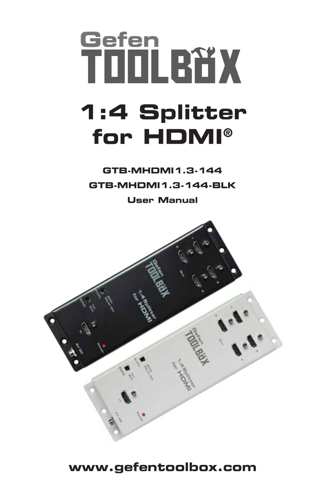 Gefen GTB-MHDMI1.3-144-BLK user manual Gefen 