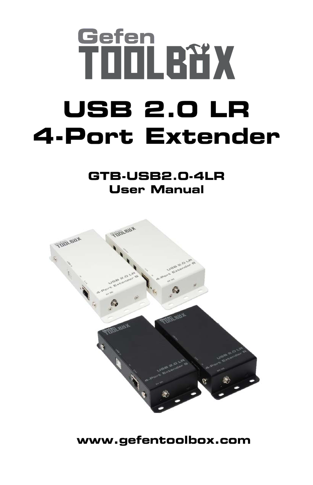 Gefen GTB-USB2.0-4LR user manual USB 2.0 LR Port Extender 