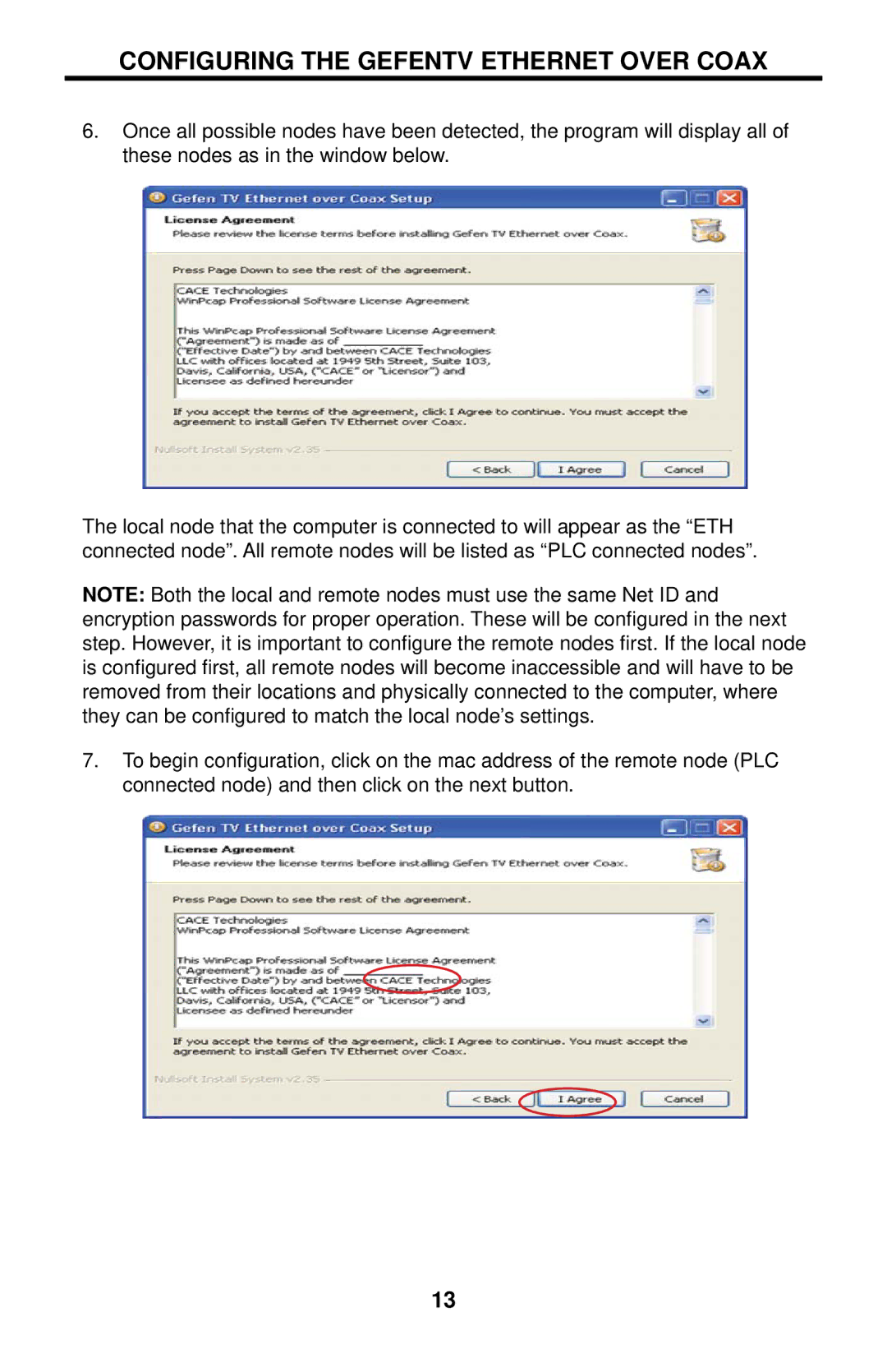 Gefen GTV-ETH-2COAX user manual Configuring the Gefentv Ethernet Over Coax 