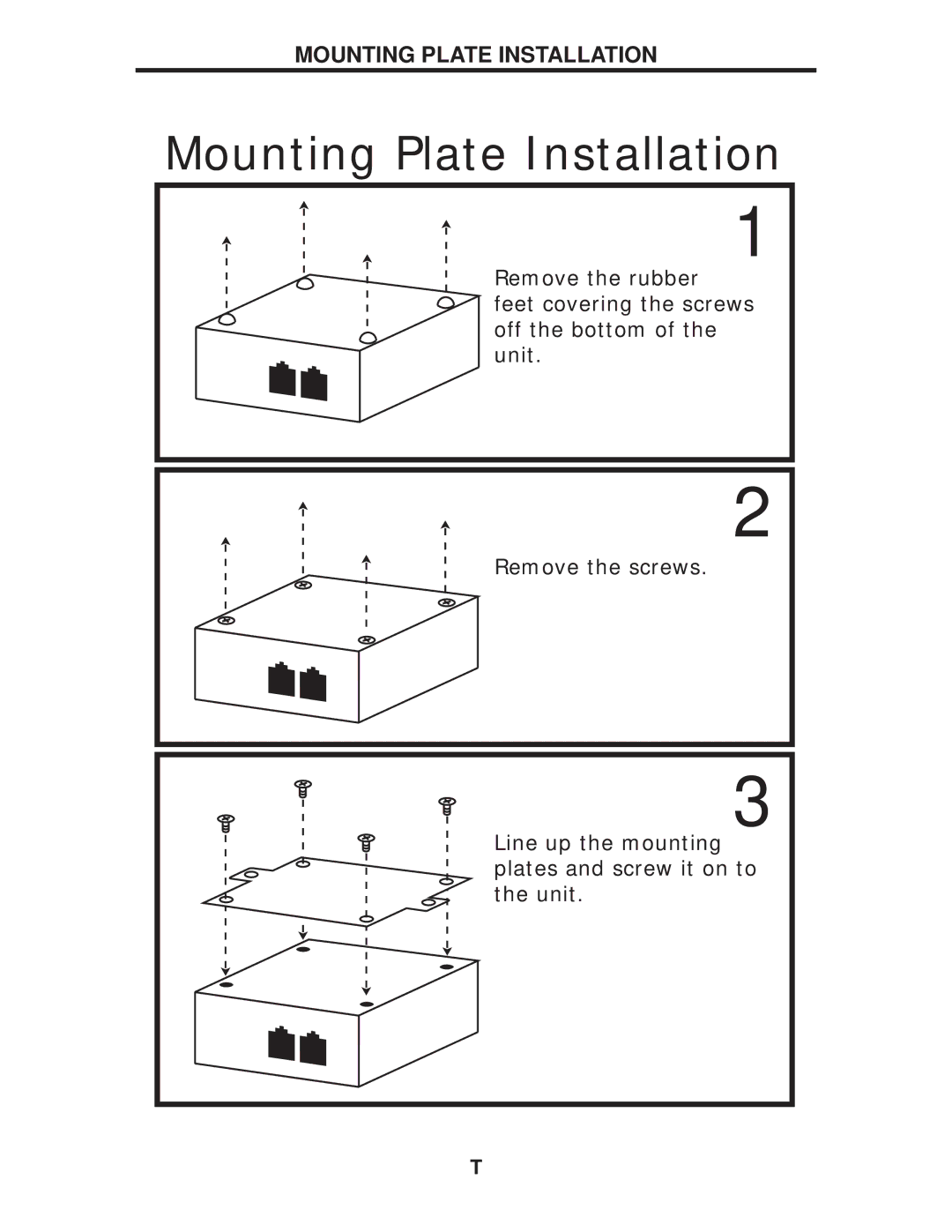 Gefen GTV-HDMI-2-COMPSVIDS user manual Mounting Plate Installation 