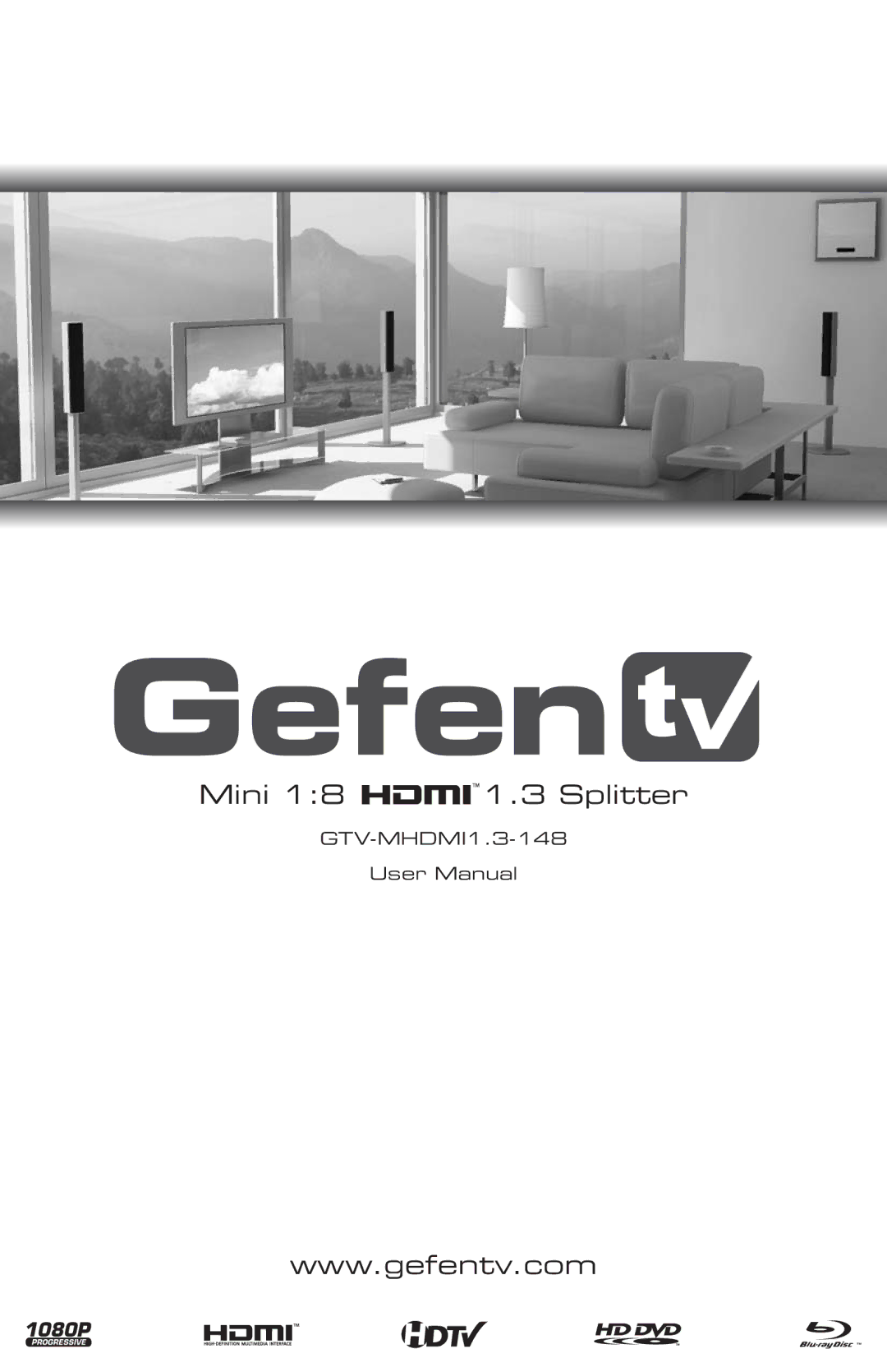 Gefen GTV-MHDMI1.3-148 user manual Mini 18 Hdmi 1.3 Splitter 