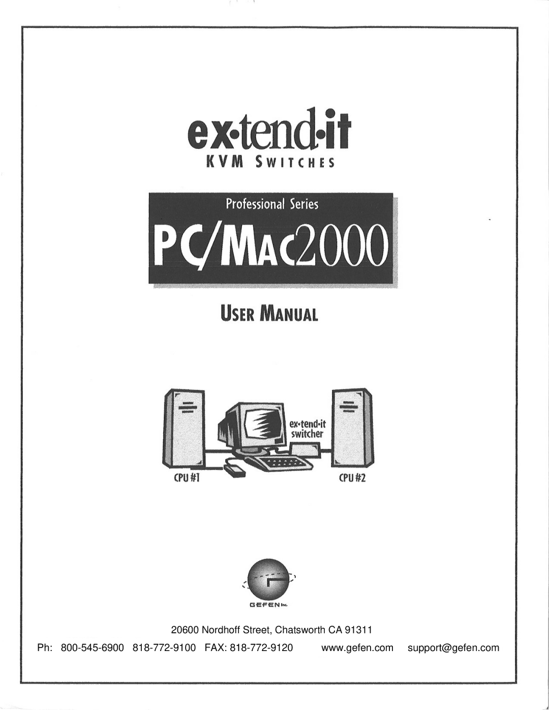 Gefen PC manual 