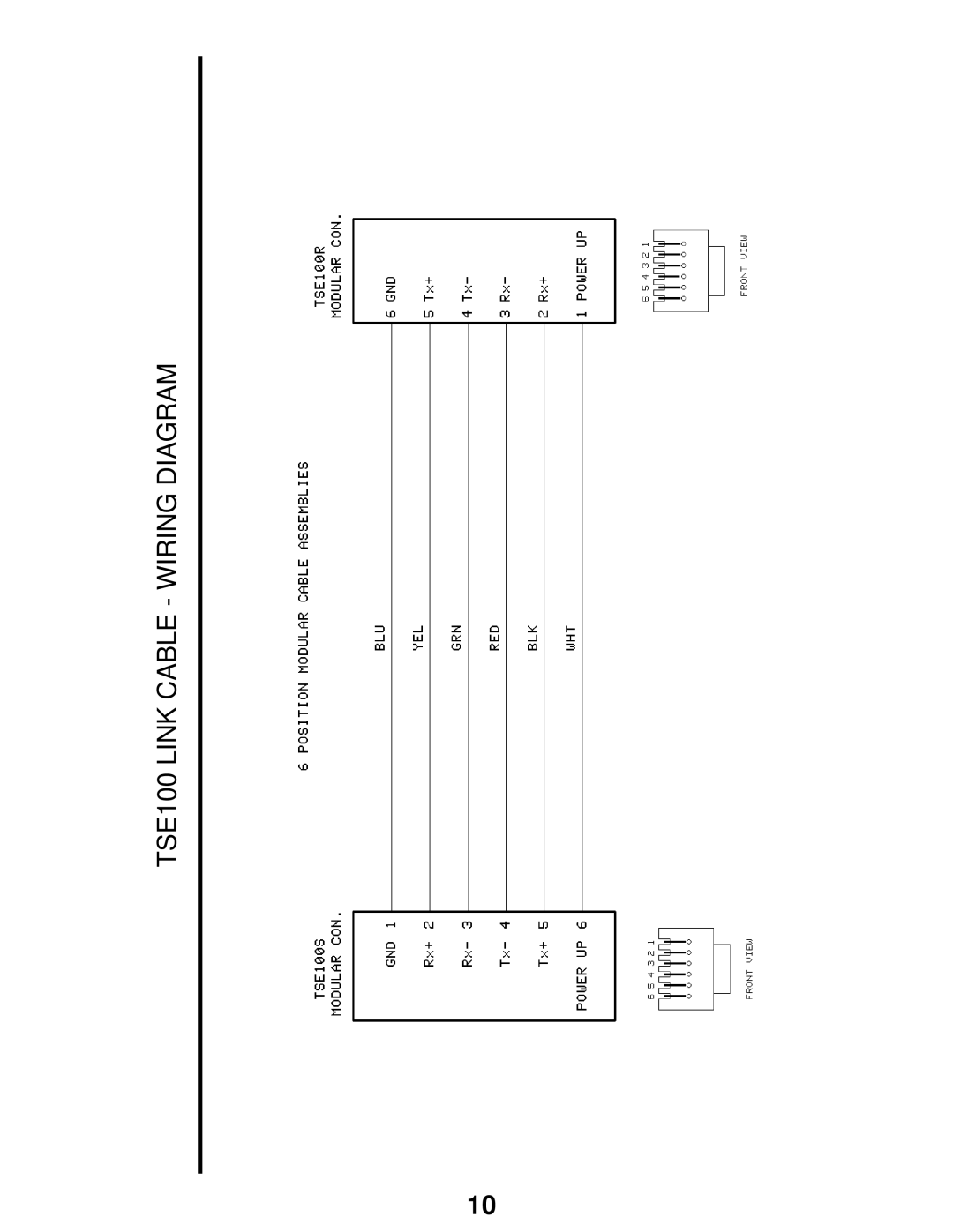 Gefen user manual TSE100 Link Cable Wiring Diagram 