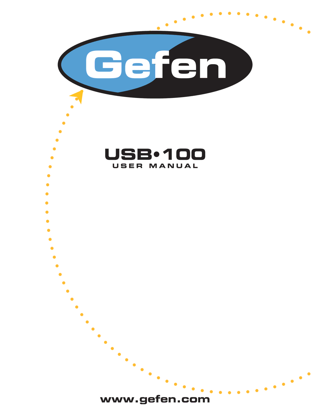 Gefen USB100 user manual 