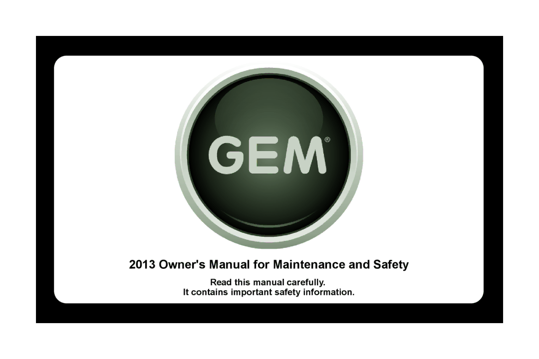 GEM 419C manual 