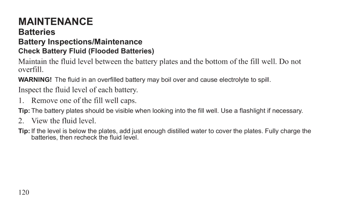 GEM 419C manual View the fluid level 