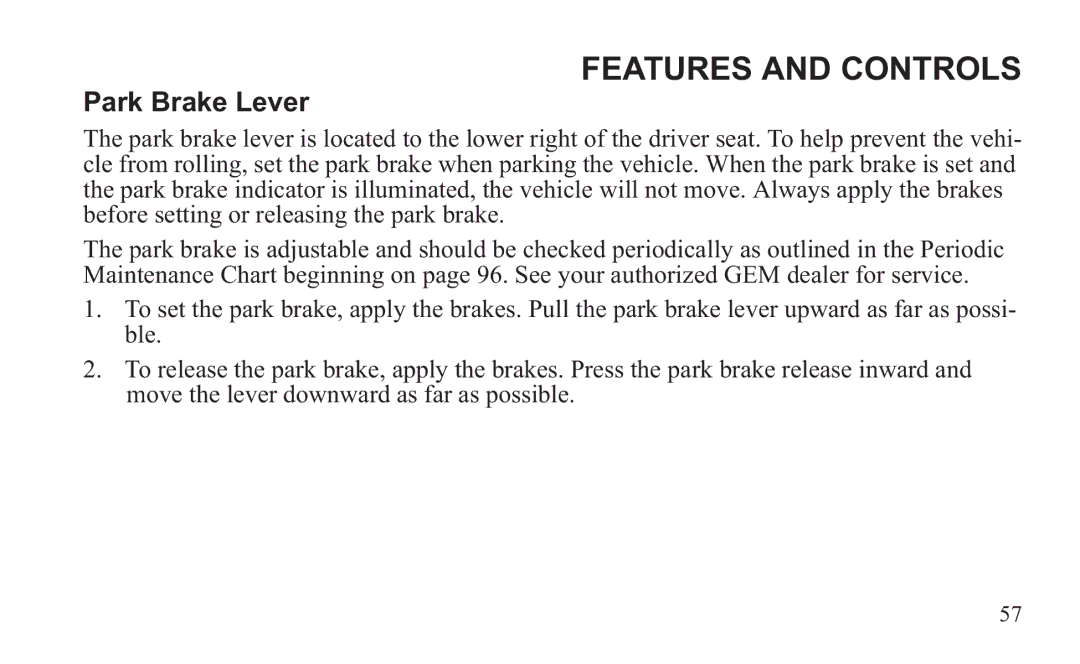 GEM 419C manual Features and Controls 