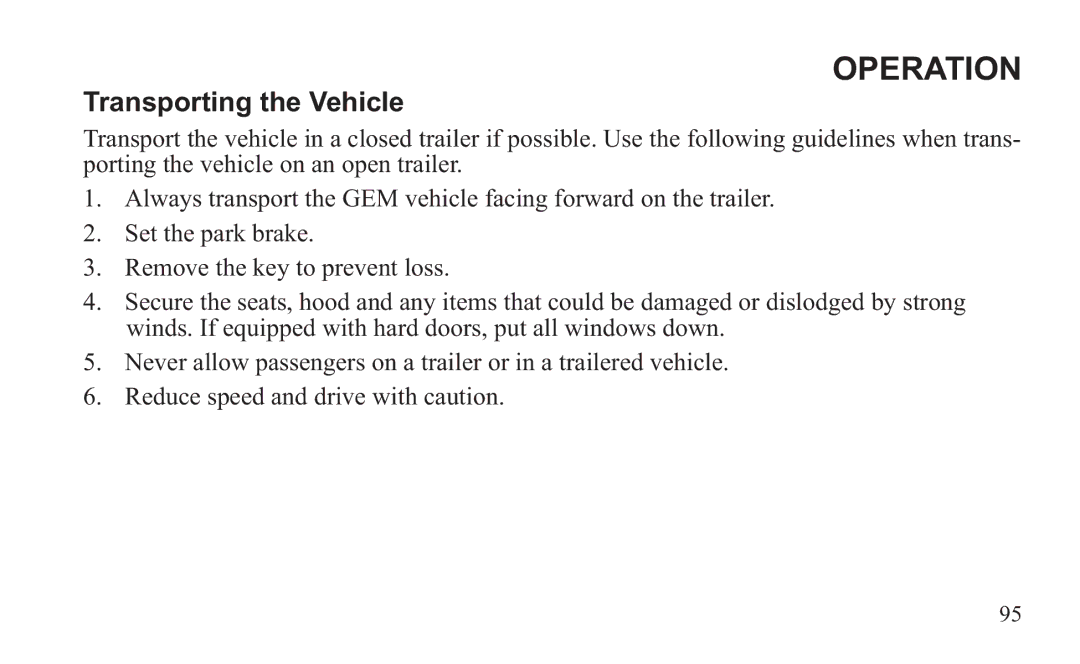 GEM 419C manual Operation 