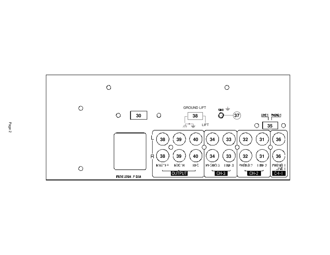 Gemini BPM-250 manual Ground Lift 