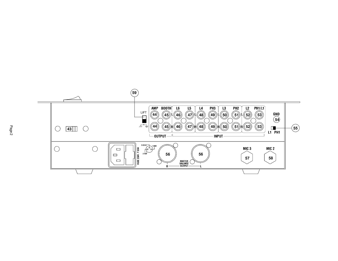 Gemini BPM1000 manual Lift 